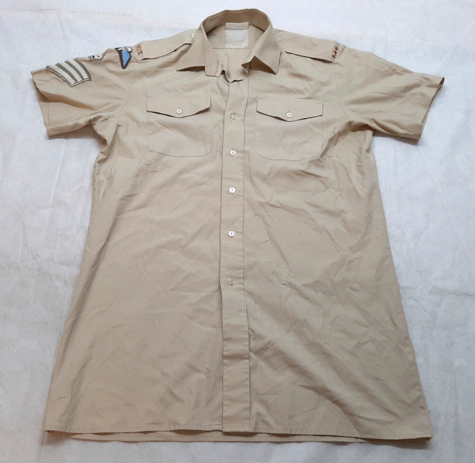 British Army No2 Shirt Short Sleeves FAD RLC Staff Sergeant With Para Wings