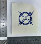 Electrical Mechanic Qualification Patch Genuine British Royal Navy Blue on White