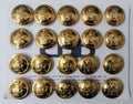 Genuine British Made LBB E R II Queens Livery Crown Gilt Buttons x20