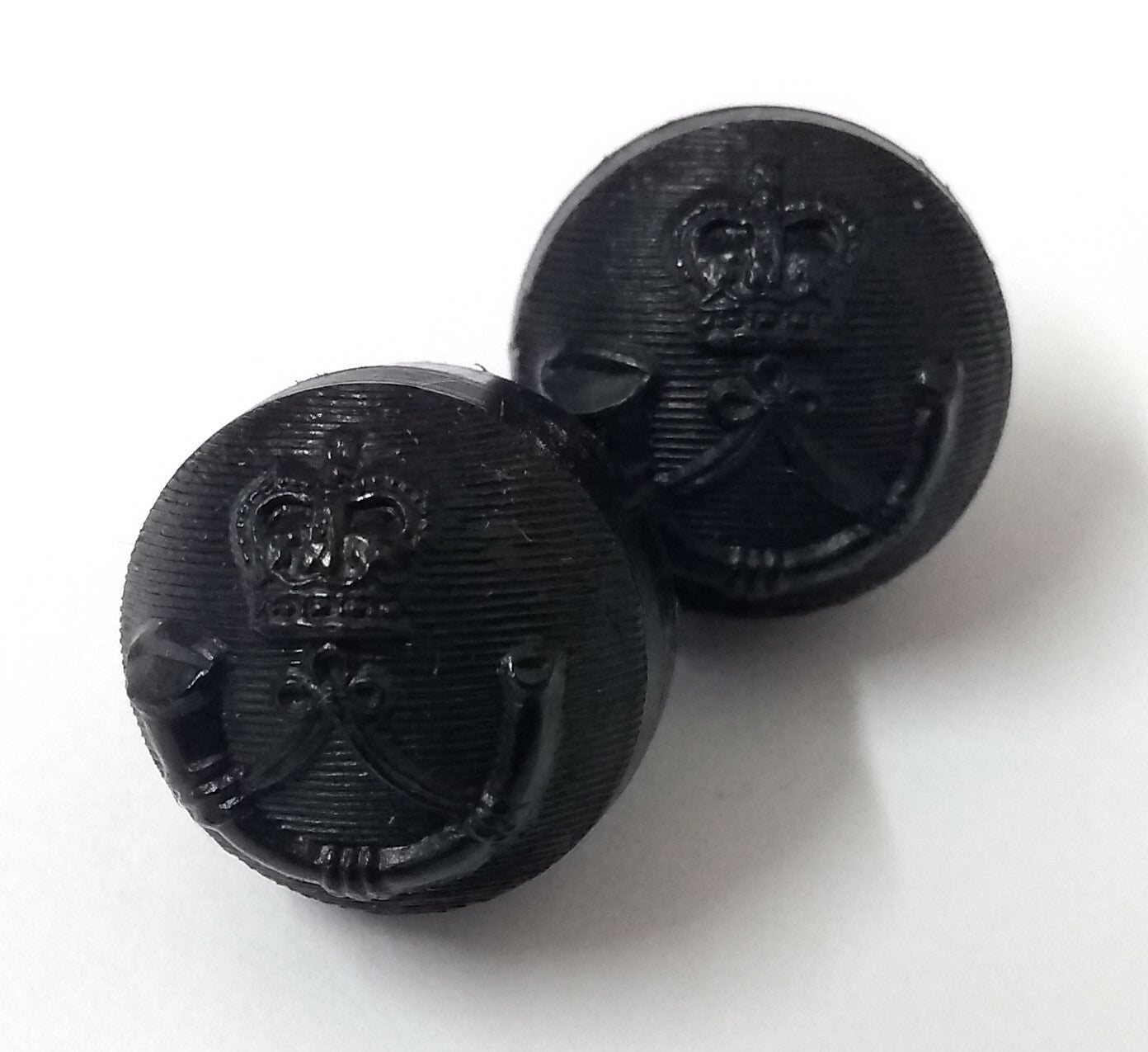 British Army Royal Green Jackets Officer Dress Black Ball Buttons 28L