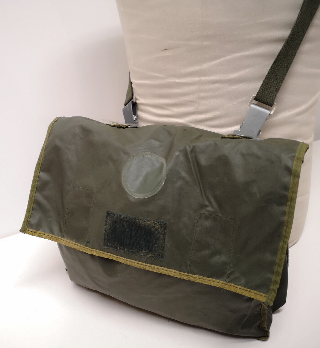 Swedish Army Rubberized Vinyl Waterproof Side Shoulder Messenger Bag