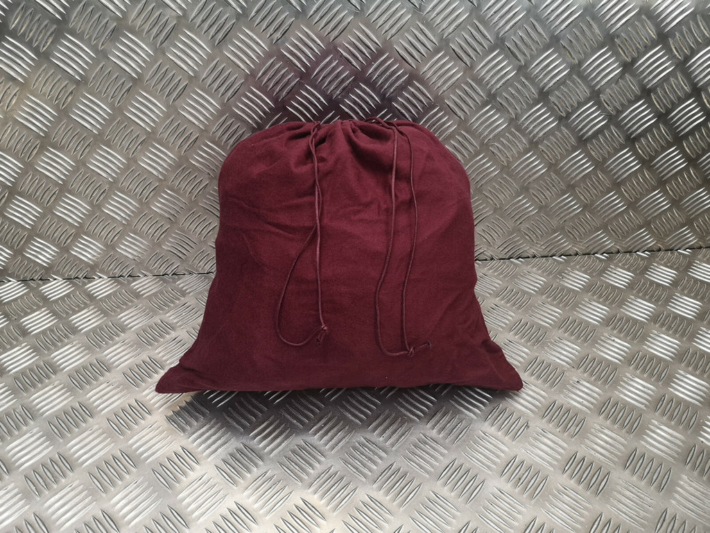 Maroon Lightweight Brushed Cotton Stash Drawstring Bag x 2