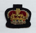 Warrant Officer Crown No1 WO 2 Navy British Army Hand Embroidered Arm Patch