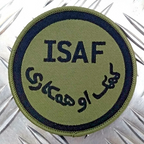 Genuine British ARMY ISAF International Security Assistance Force OD Badge