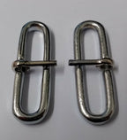 Genuine British Issue 2" Chrome Parade Belt Sliders Adjusters X4 STD121