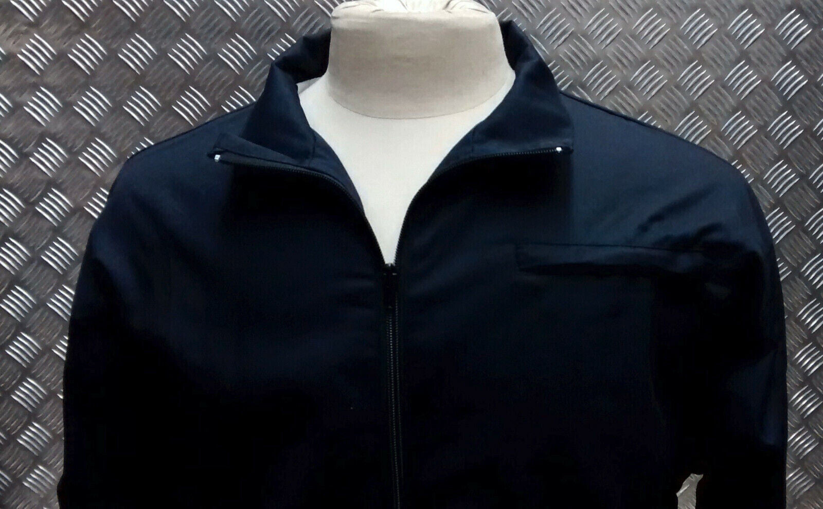 Retro PTI Tri Service Tracksuit Jacket Blue with Badges / Patches