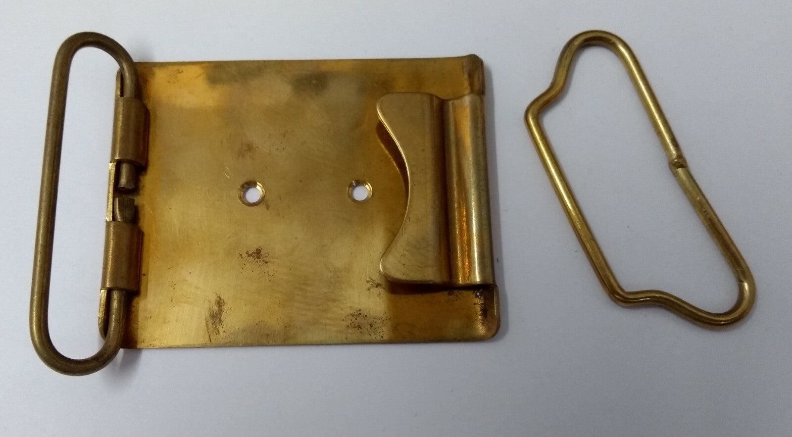 Genuine Issued Brass Plate Parade 2¼" Belt Buckle 2 Piece MBX1