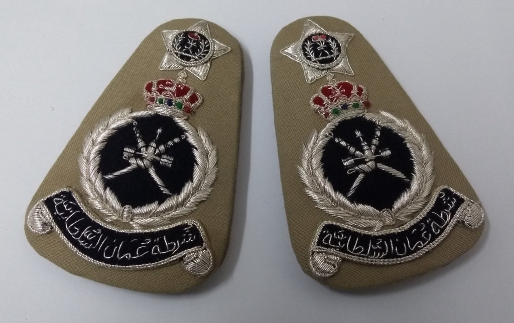 Oman Rank Badges Khaki Stone Royal Crown 1st SgtMjr