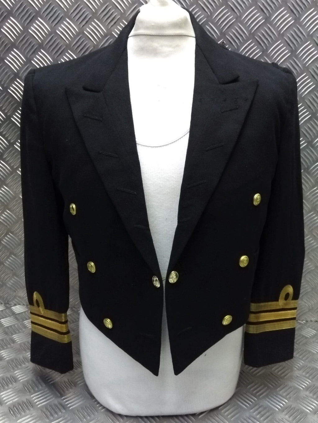 Vintage Mess Dress Royal Jacket Navy with Gold Cuff Curls 1967 Gieves London