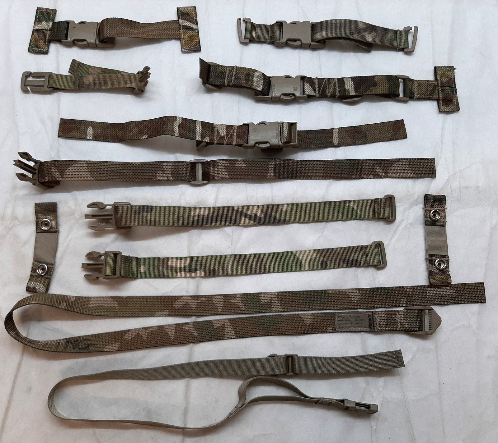 MTP Webbing Straps Job Lot of 12 Assorted Items For Collectors Spares or Repairs