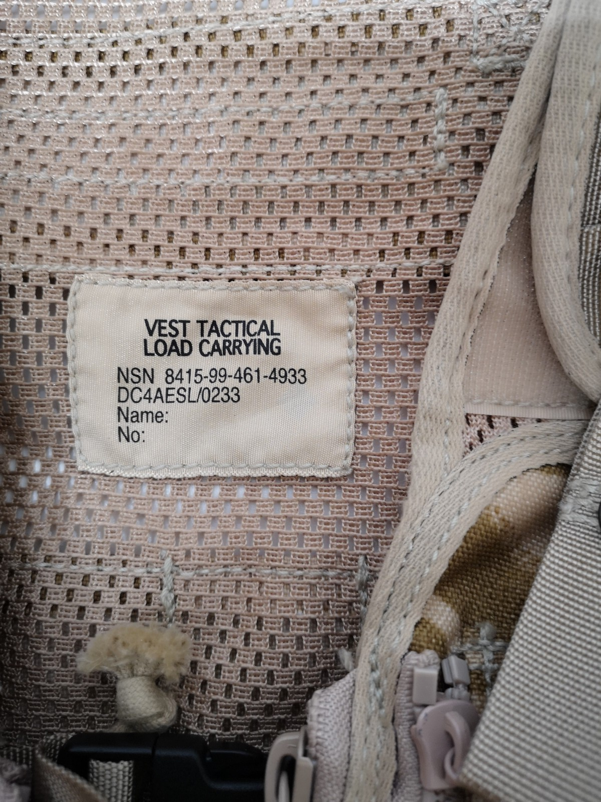 Desert Camo Tactical Load Carrying Molle Vest Genuine British Army Issue