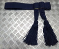 Navy Waist Sash With Tassels For Ceremonies Parade Dress