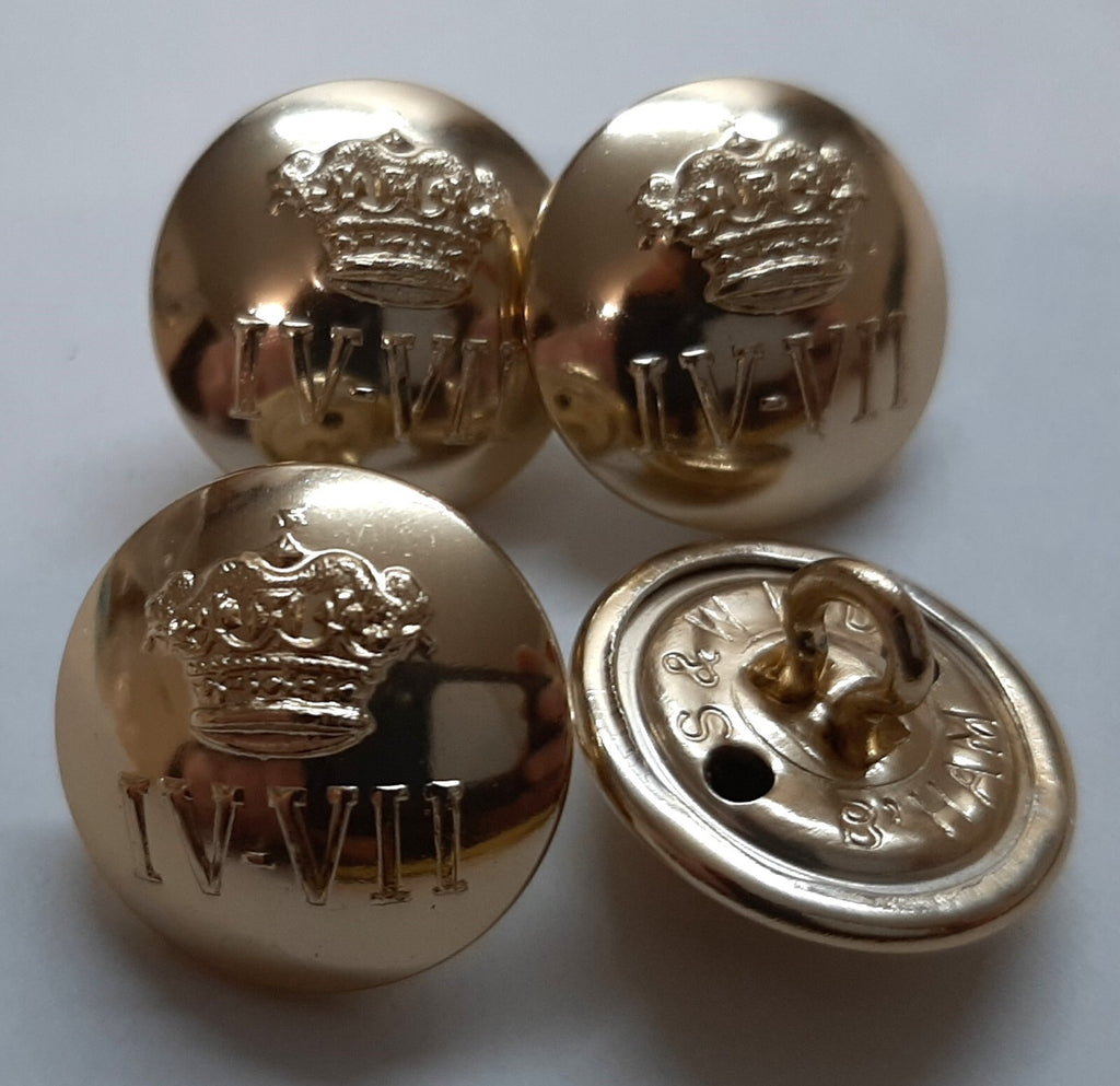 4th/7th RDG British Dragoons Dress Medium Buttons x 4 NOS
