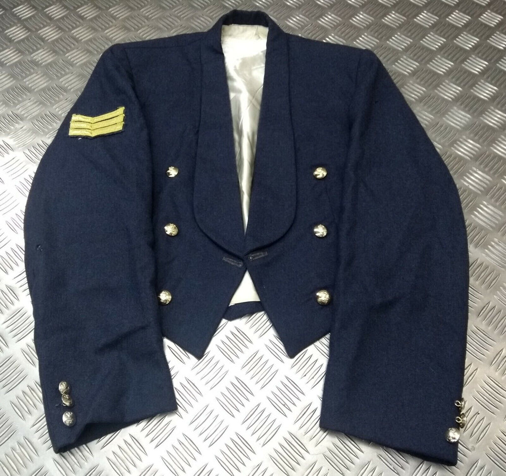RAF Royal Air Force Vintage Mess Jacket Airforce Blue Grey AKROTIRI Cyprus With Arm Badge Faulty