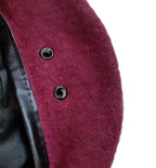 Burgundy / Maroon Wool Military Style Beret Size X-Large 7 3/4 - NEW