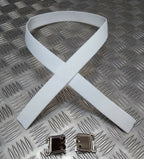 Shoulder Sling Kit Courlene Material British Made White SLR etc No Rivets