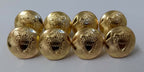 Bahrain National Insignia Obsolete Medium Dress Uniform Screw Back Buttons X8
