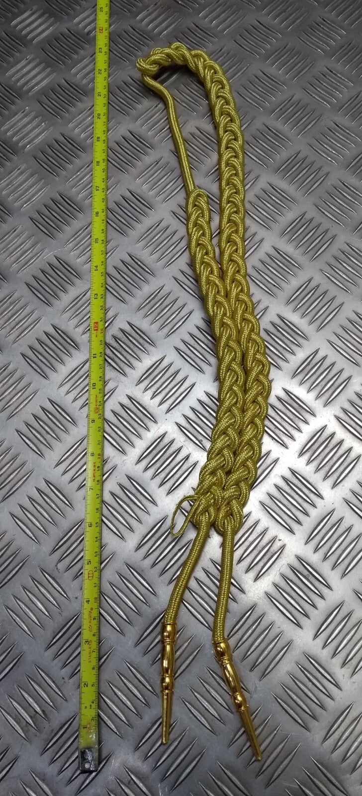 Bahrain Half Aiguillette NG & Officers Ceremonial Lanyard Metallic Gold Tip Ends
