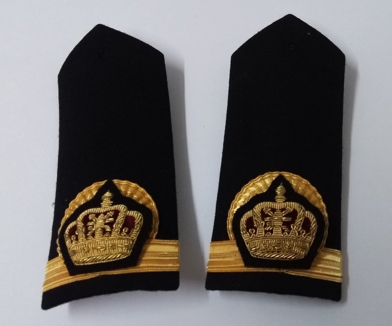Oman Naval Rank Shoulder Boards Officer Laced Royal Crown Obsolete Navy Issue