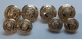 UDR Army Buttons British Ulster Defence Regiment Queens Crown Insignia X8