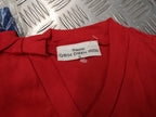 German made 100% Cotton Red, Blue, Yellow Short Sleeve V-neck T-shirt