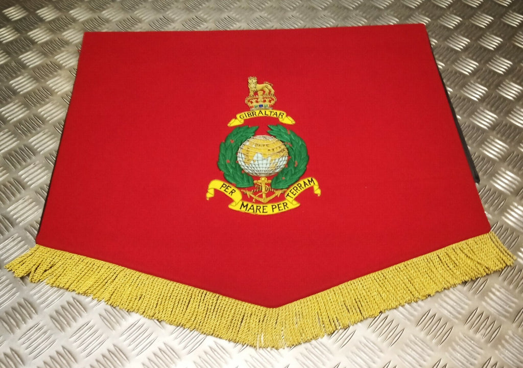 British Royal Marines RM Ceremonial / Lectern Banner PER MARE PER TERRAM