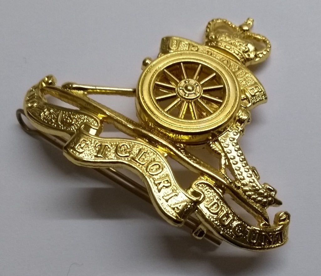 RA Hat Badge Officers Style British Artillery No1 Dress NEW