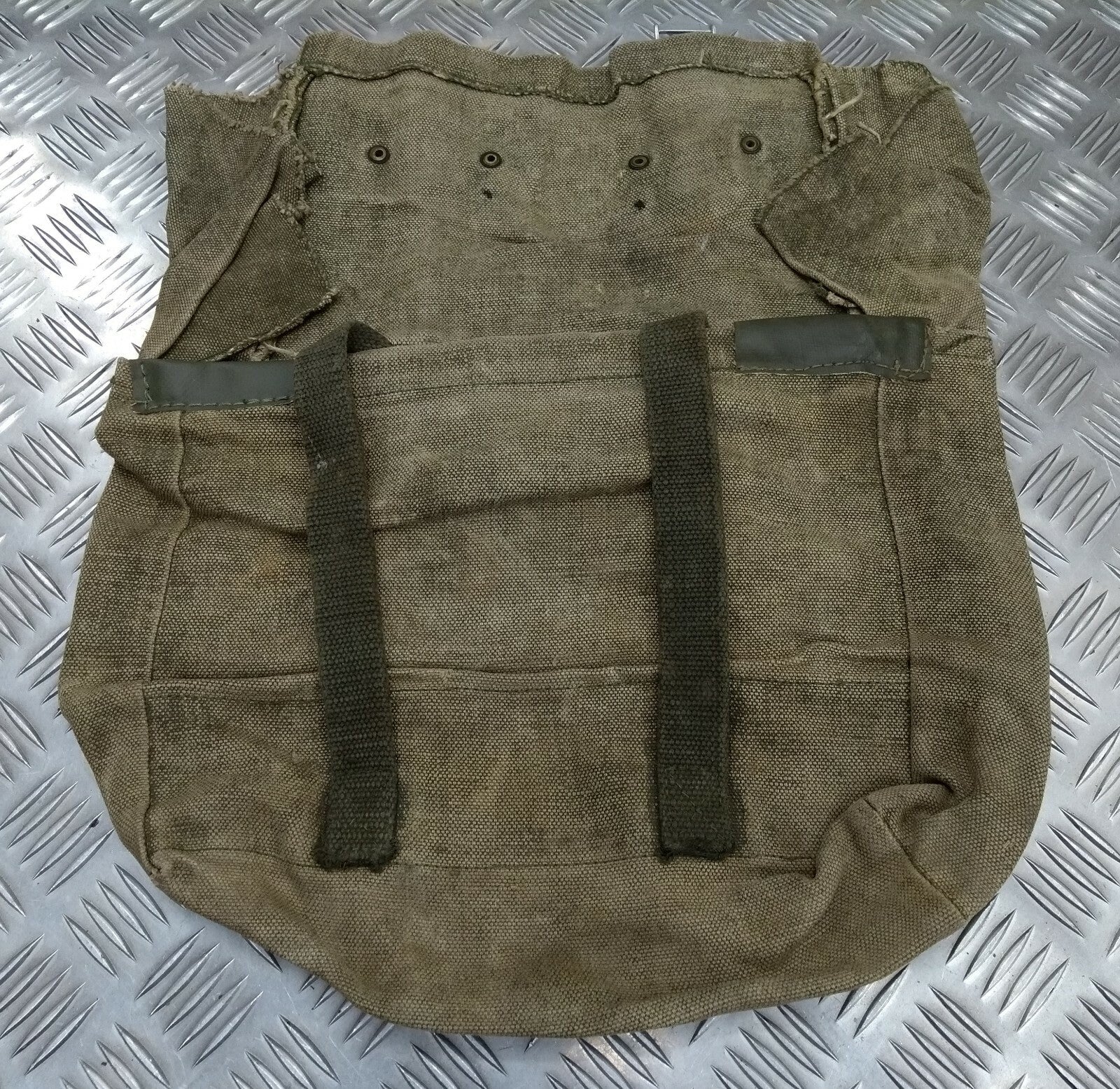 Vintage Pack Canvas Heavy Duty Back Pack Pannier Side Bag