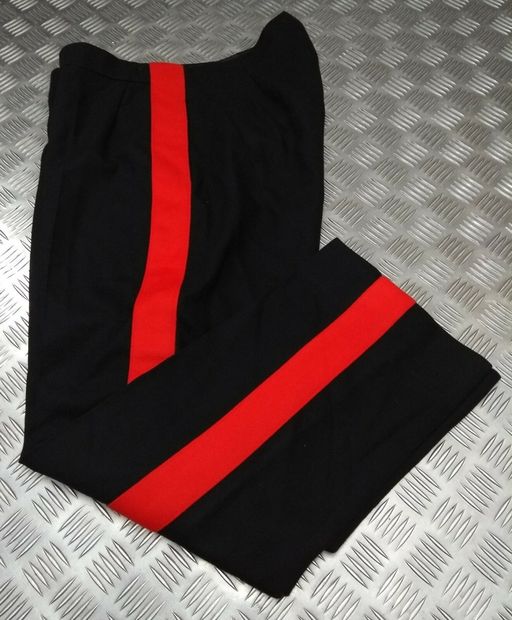 No1 Dress Trousers 1 3/4 Red Stripe Womens Issue By G.D Golding LTD W32" EBYT644