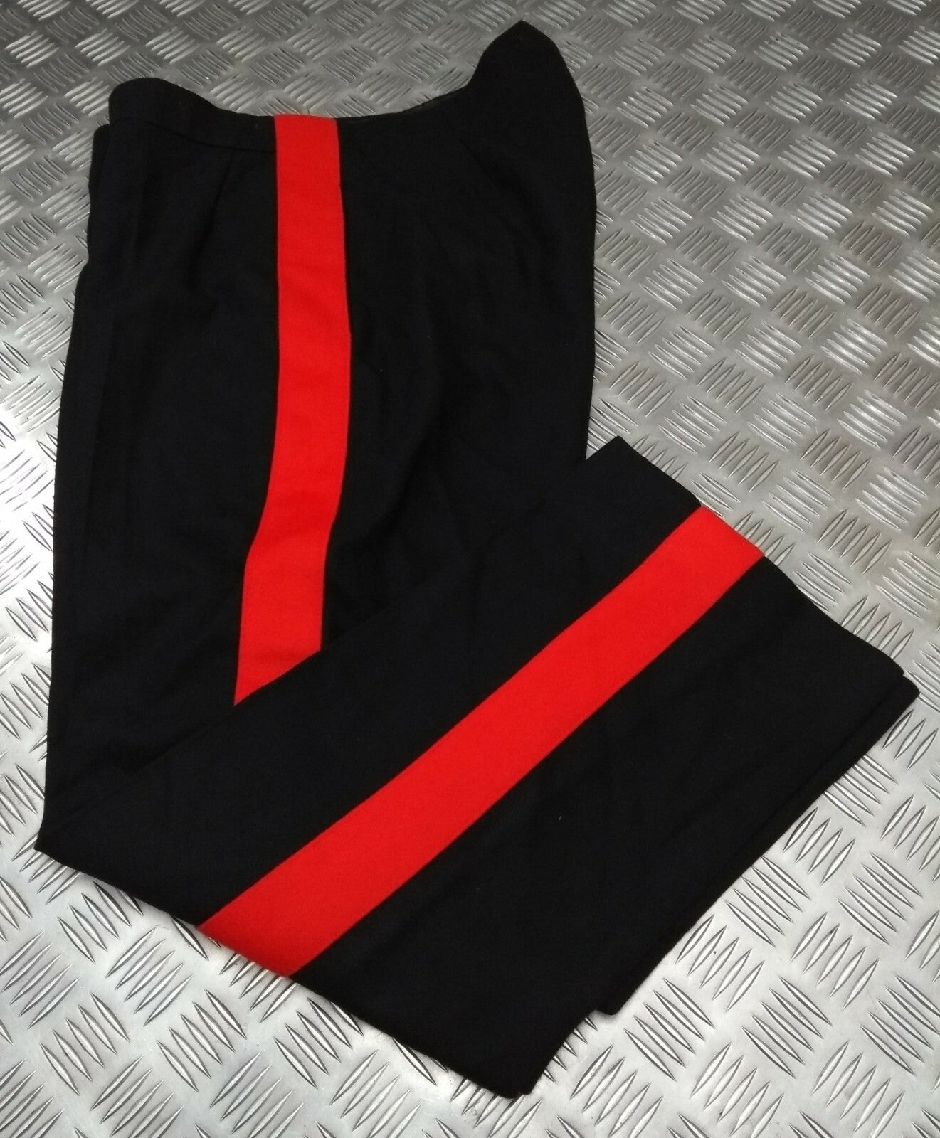 No1 Dress Trousers 1 3/4 Red Stripe Womens Issue By G.D Golding LTD W32" EBYT644