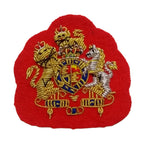 Mess Kit Badge WO1 on Red British Hand Embroidered Insignia Arm Patch
