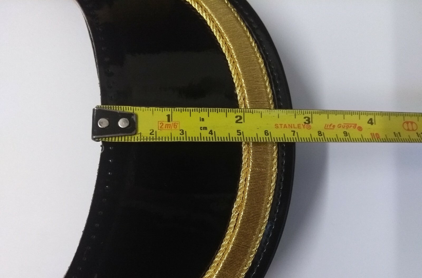 Dress Hat Peak Snr OFCs 5/8" Gold Mylar for Visor Cap - British Made