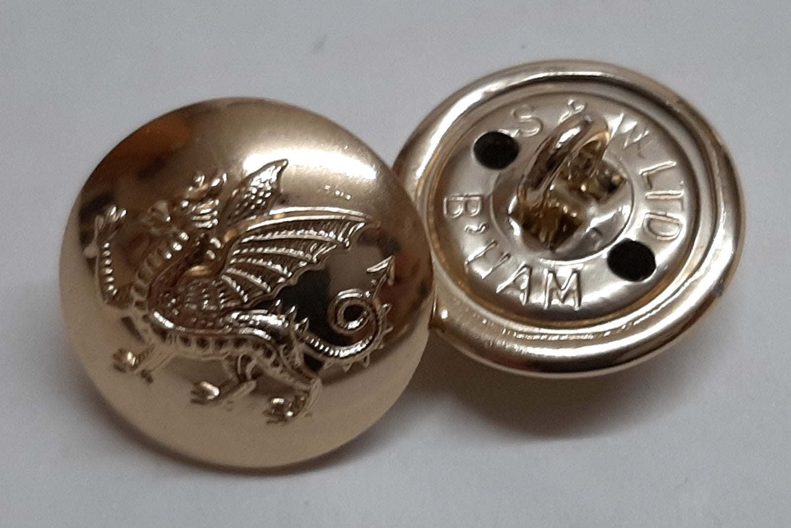 RRW No2 Ring Back Buttons British Army The Royal Regiment of Wales Insignia O/R