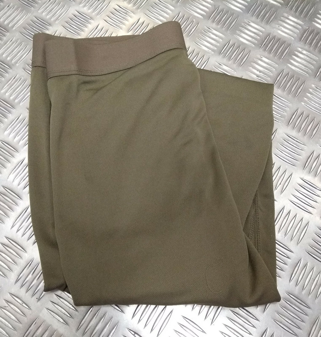 British Army Green Colour Long Johns Thermal Underwear Base Layer Light Olive