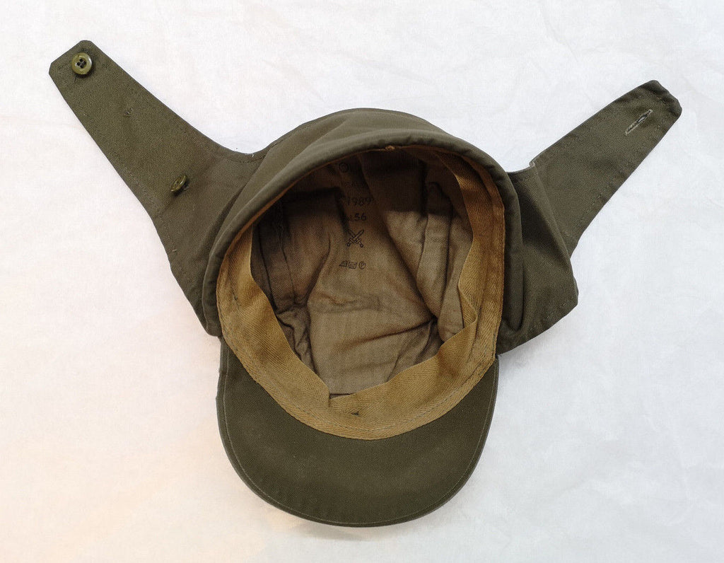 Vintage Green Czech Cap Flap Hat