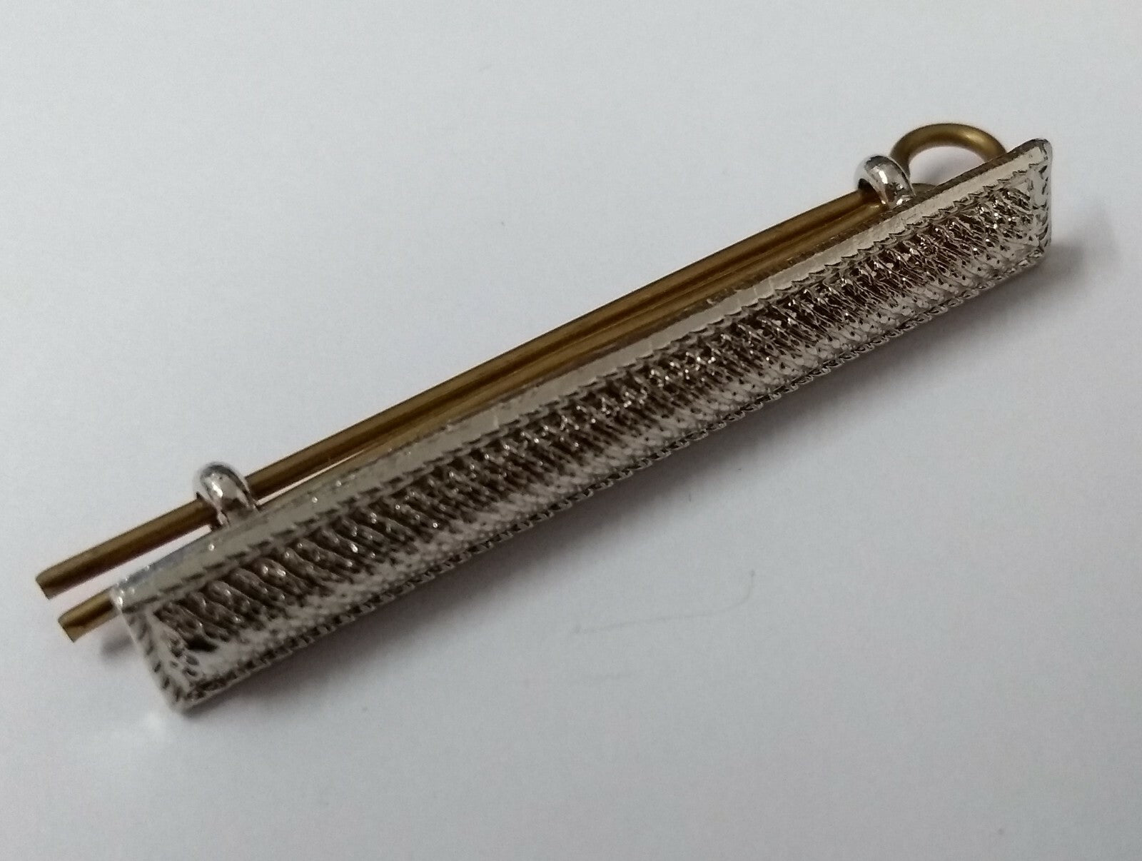 Genuine British Service Decorative Silver Metal Rank / Stripe Bar ABL2 - NEW