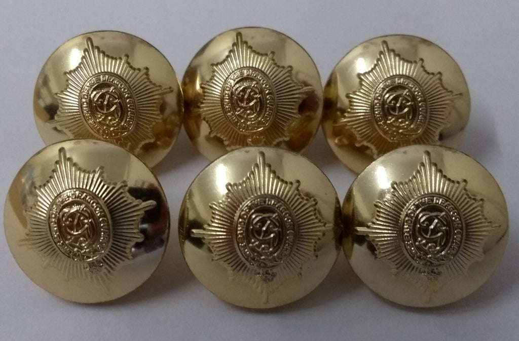 Genuine British Army The Band of The Dragoon Guards Dress Buttons 30L x20