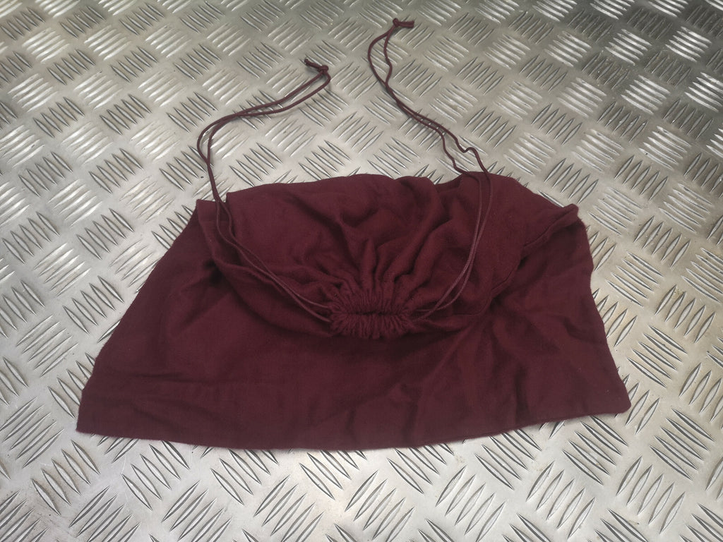 Maroon Lightweight Brushed Cotton Stash Drawstring Bags x 4