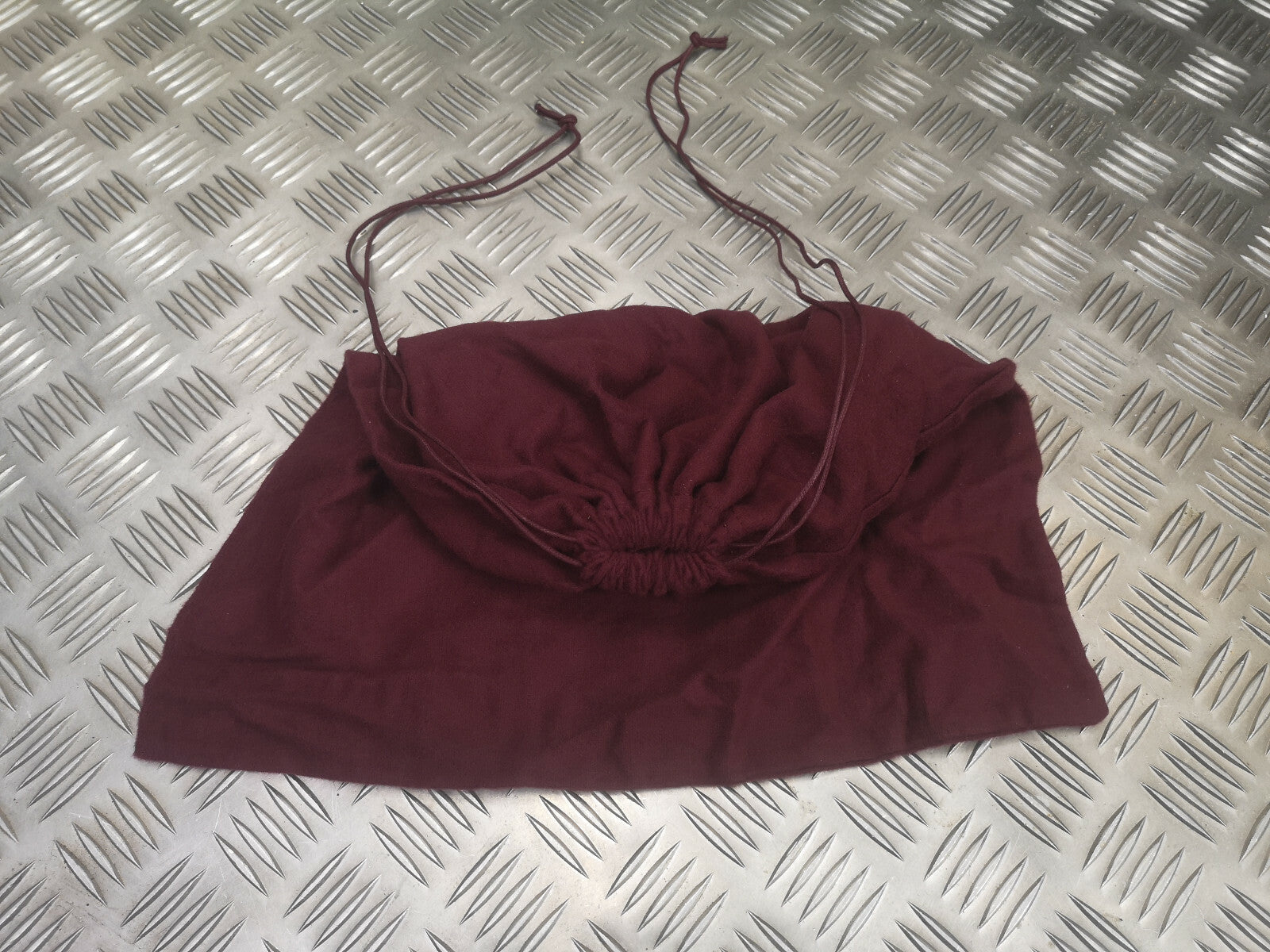 Maroon Lightweight Brushed Cotton Stash Drawstring Bags x 4