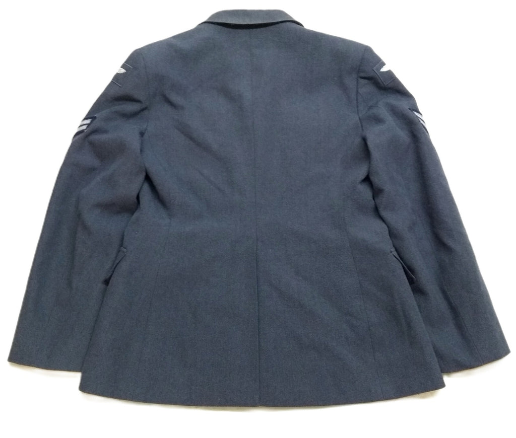 RAF Royal Air Force Vintage No1 Jacket Old Dress Pattern Airforce Blue Grey Colour With Badges