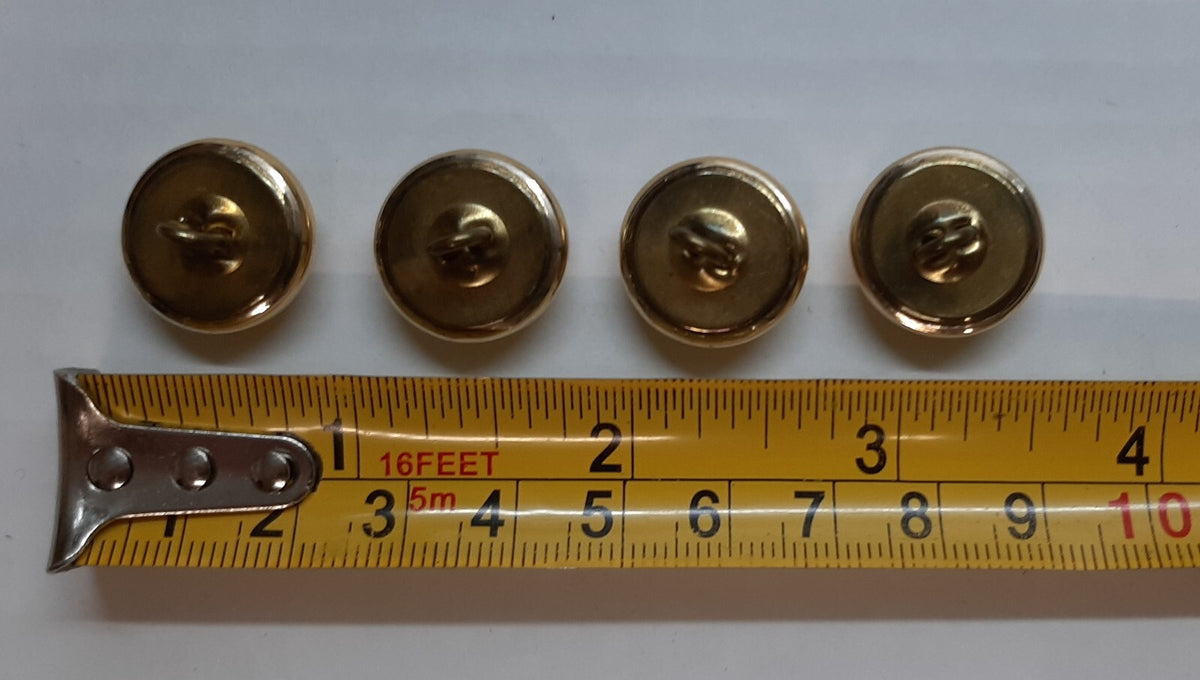 Vintage AAC Buttons British Army Air Corps Old Pattern Raised Insignia X 4