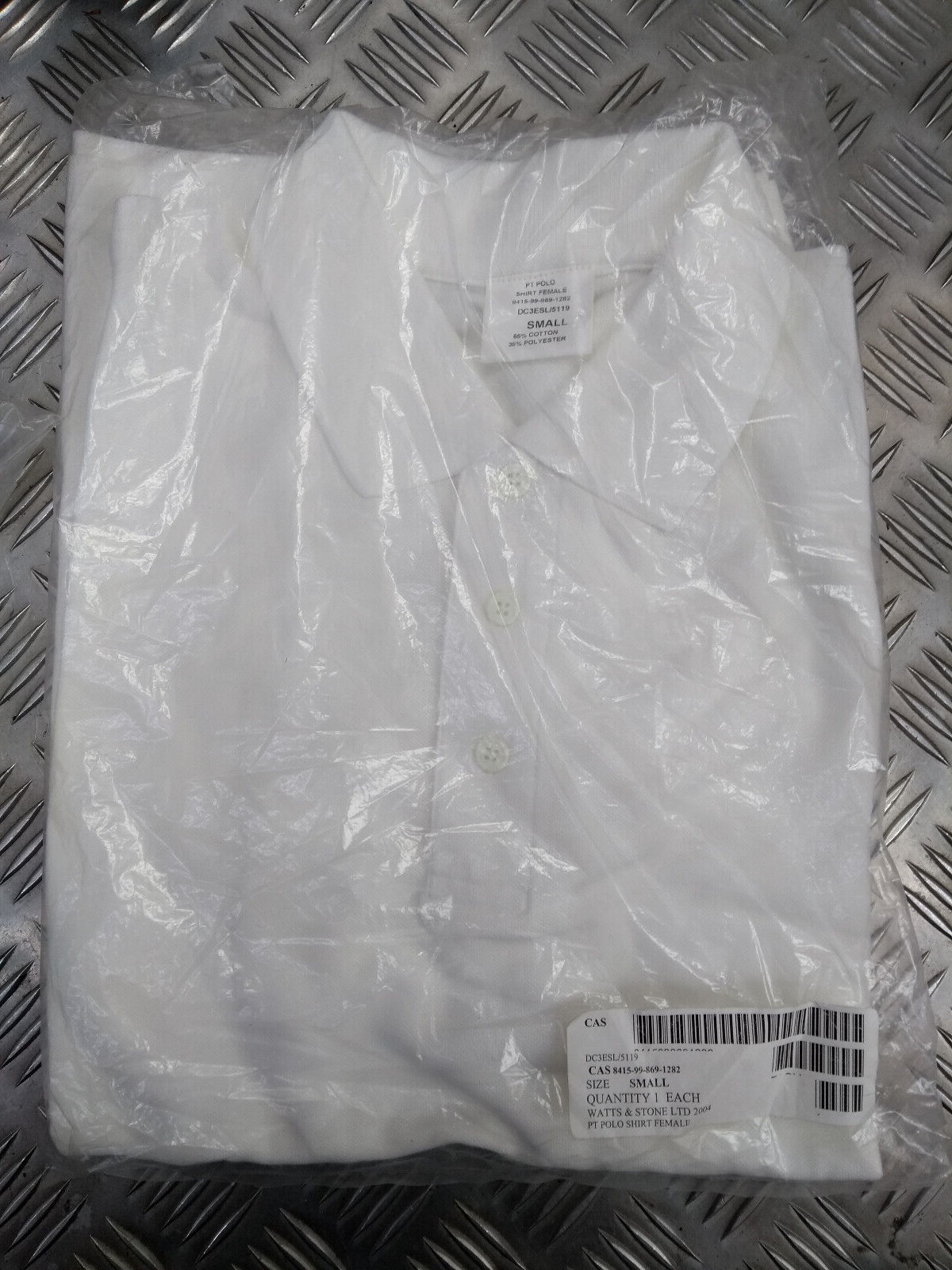 Short Sleeve Female White Shirt Utility Polo Style Physical Training PT Small