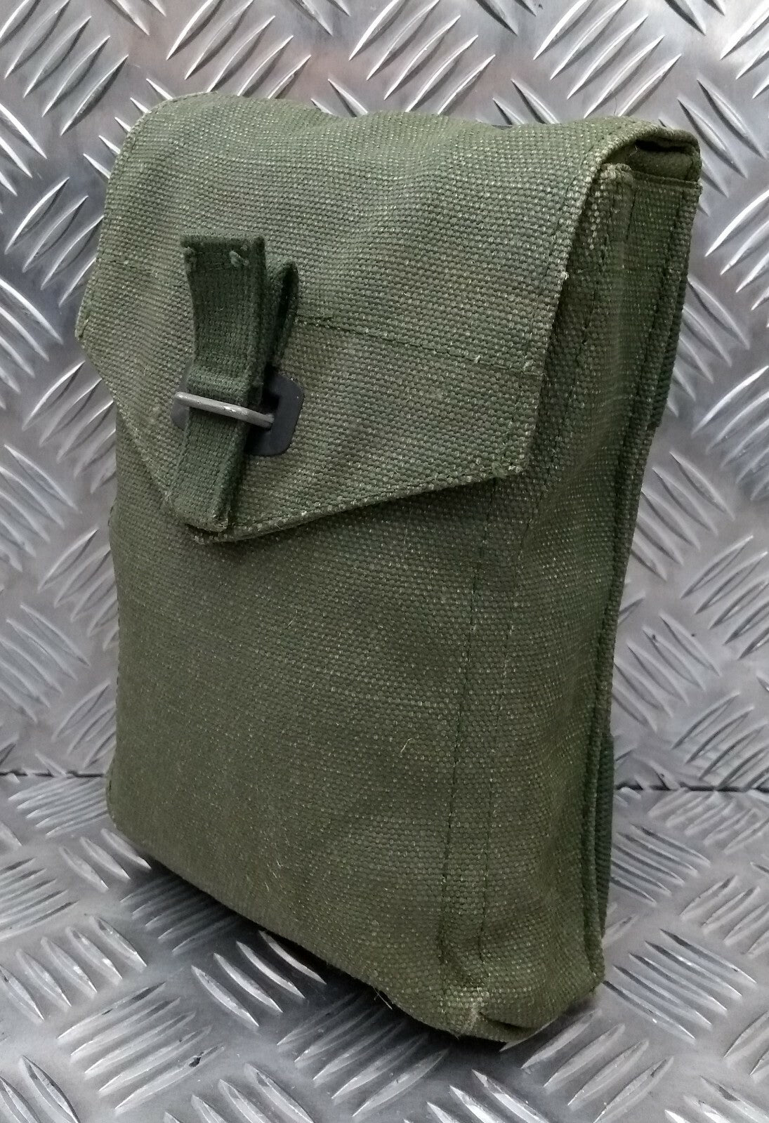 Vintage Army Green Heavy Duty Canvas Webbing Side Pouch Assorted - SWP1