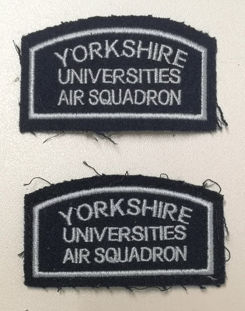 Yorkshire Universities Air Squadron YUAS Royal Air Force RAF Shoulder Patches