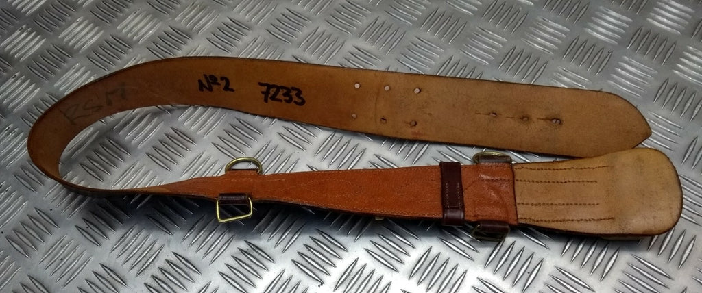 Vintage Sam Browne Belt Old Pattern British Made No Shoulder Strap