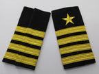 Naval Shoulder Slides / Boards Officers Gold Lace Navy NEW