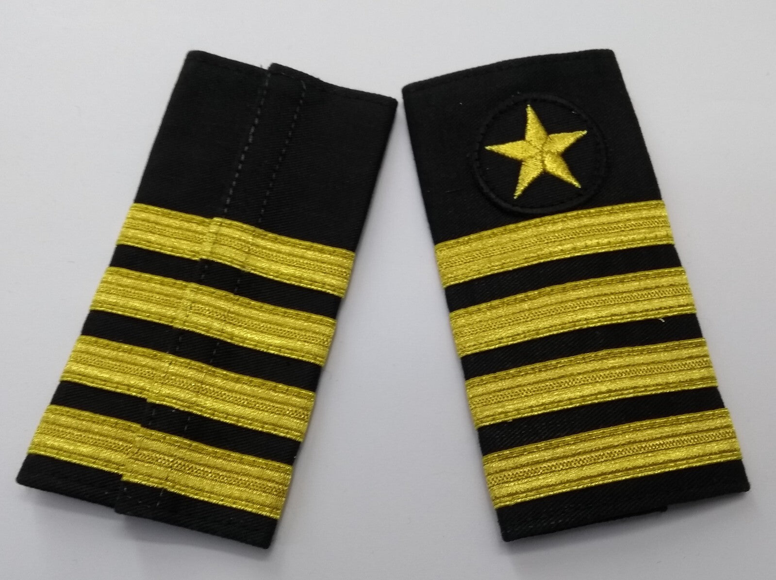 Naval Shoulder Slides / Boards Officers Gold Lace Navy NEW
