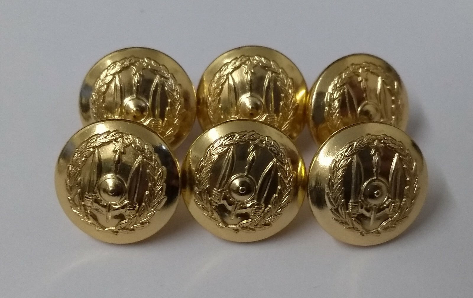 Djibouti Dress Small Ring Back Chinstrap Buttons x 6 NEW