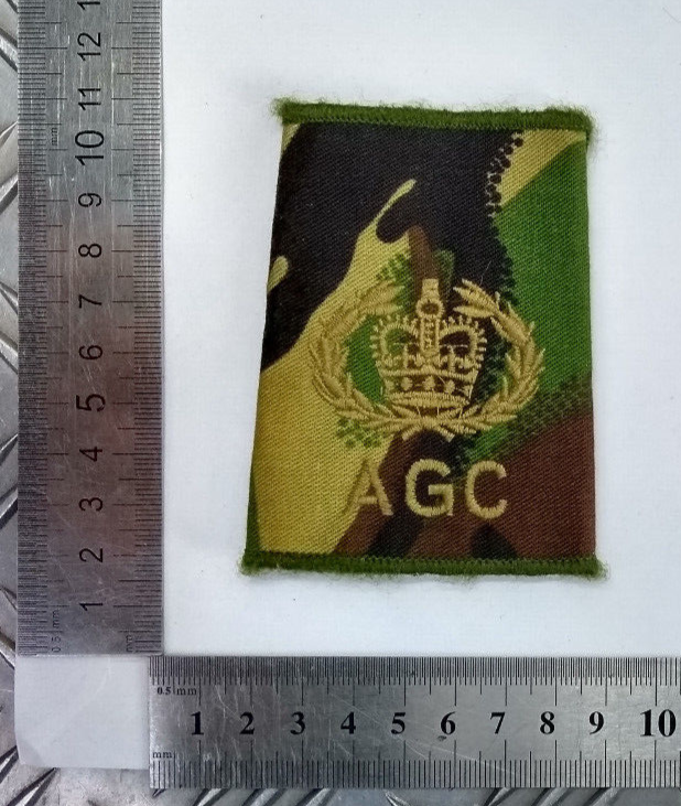 Woodland DPM Adjutant General's Corps AGC RQMS Rank Slide