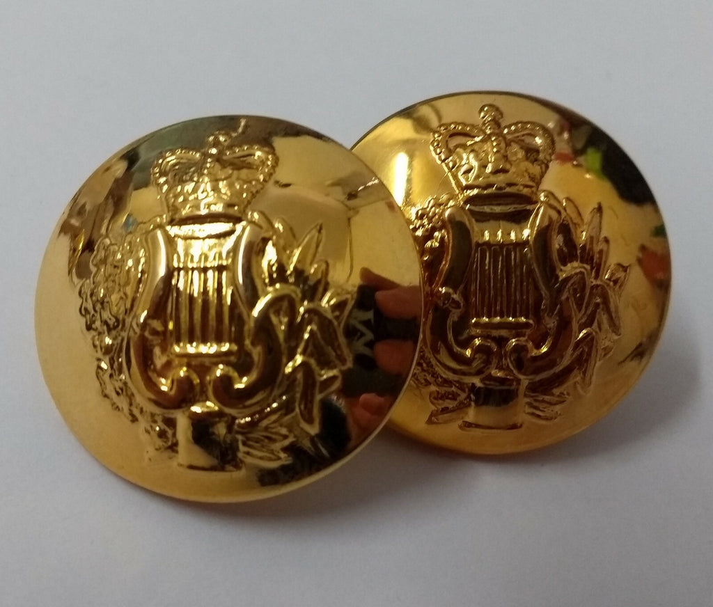 Genuine British Army Issue Corps of Music Insignia Gilt Buttons 40L ASBT92